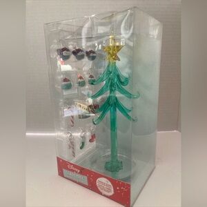 Disney Lilo Stitch Glass Tree Table Top Ornaments By Ruz Holiday Christmas New